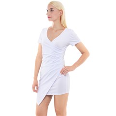 Short Sleeve Asymmetric Mini Dress