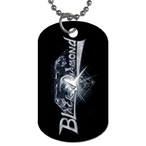 Black Diamond Dog Tag Two Sides from Wordwide Merch Back